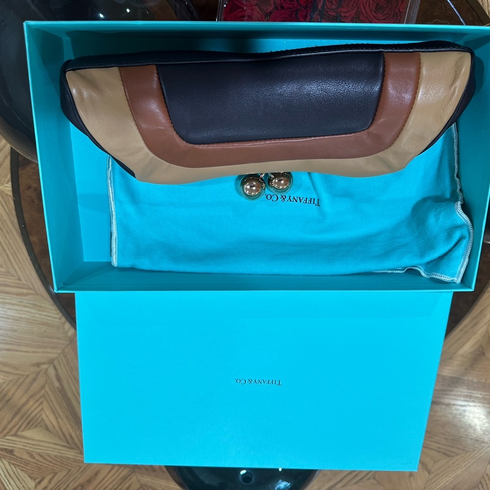 Tiffany & Co. clutch multi color leather